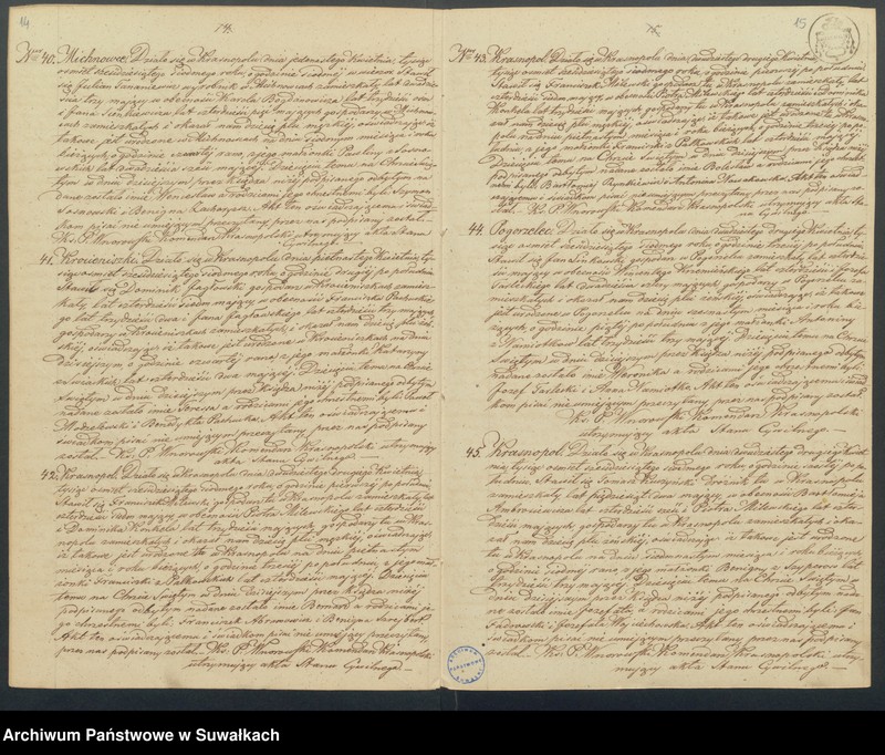 image.from.unit.number "Duplikat akt urodzonych, zaślubionych i zmarłych z Parafii Rzymako-Katolickiej Krasnopolskiej z Roku 1867"