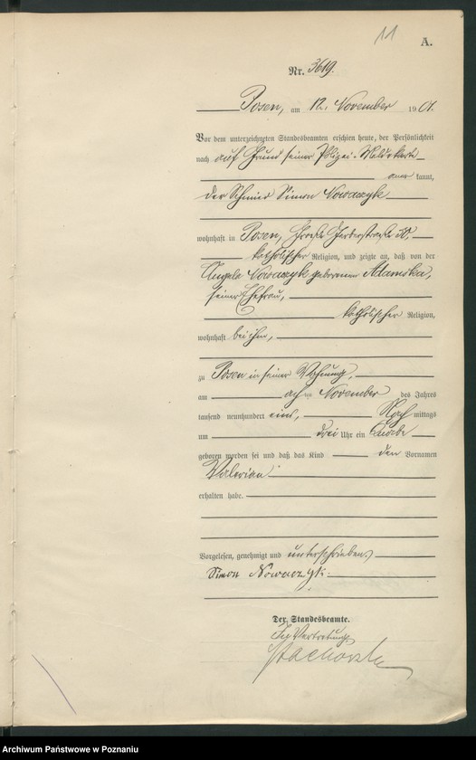 Obraz 14 z jednostki "Księga miejscowa urodzeń t. VII"