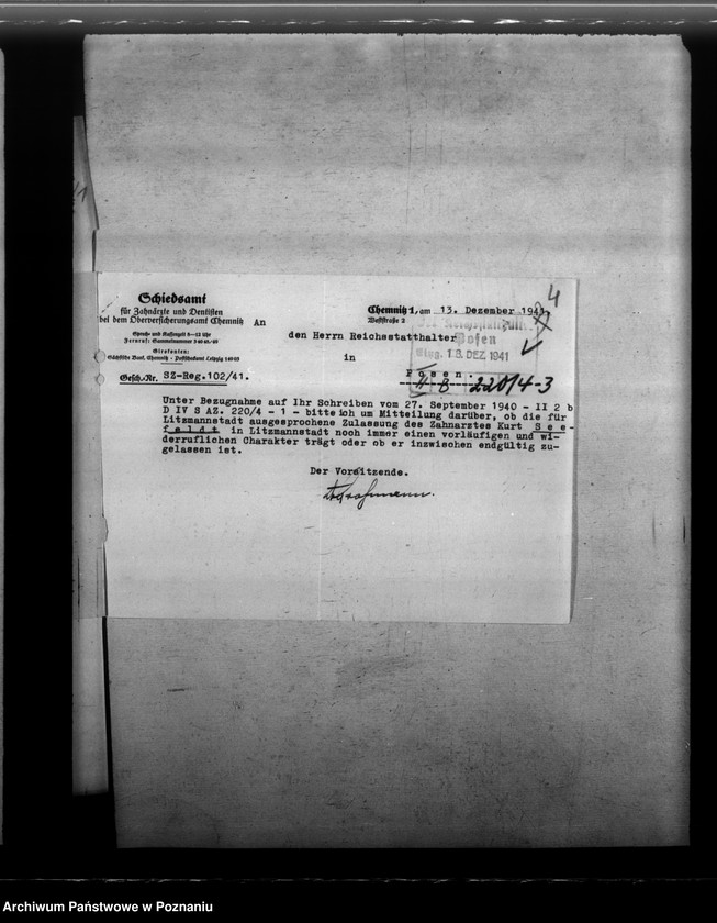 Obraz 8 z jednostki "Notdienstverpflichtung der Zahnärzte"