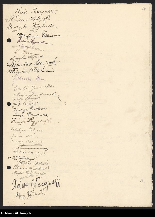 image.from.unit.number ""Jego Ekscelencji Jaśnie Wielmożnemu Panu Prezydentowi Ignacemu J. Paderewskiemu w najgłębszym hołdzie w dniu imienin - 31 lipca 1923". Album pamiątkowy z podpisami wielu znanych osób, oprawny we wzorzysty kilim"