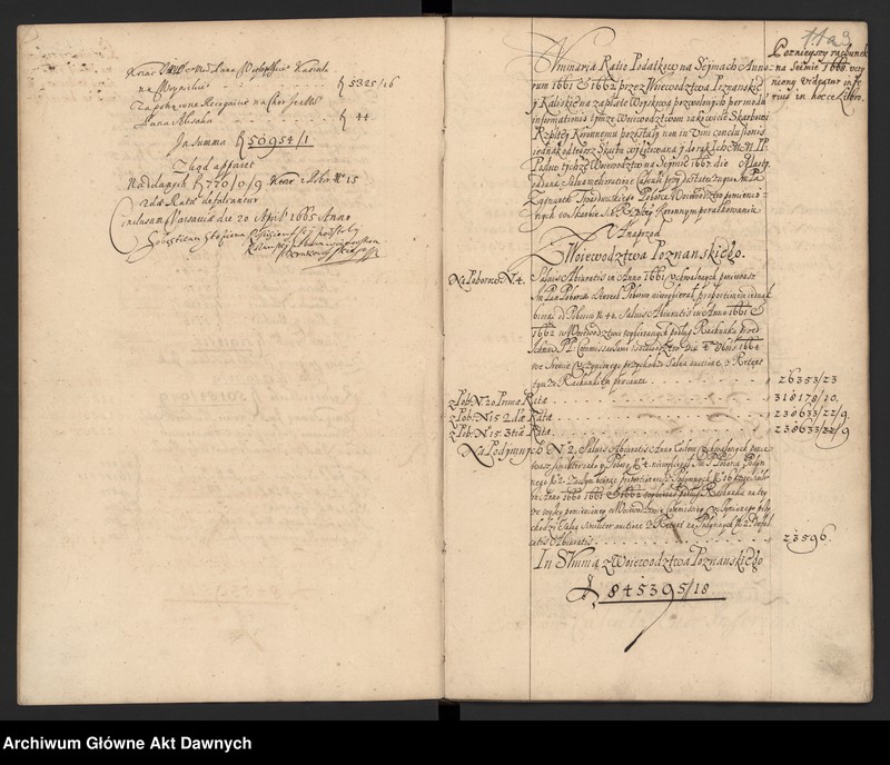 image.from.unit.number "Rozliczenie skarbowe z lat 1661-1676."