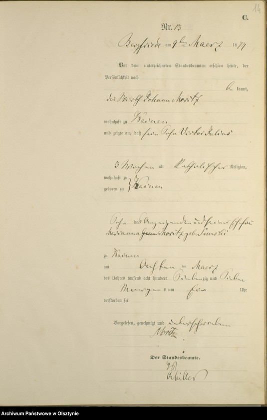 image.from.unit.number "Sterbe-Haupt-Register Nr 1 - 71"