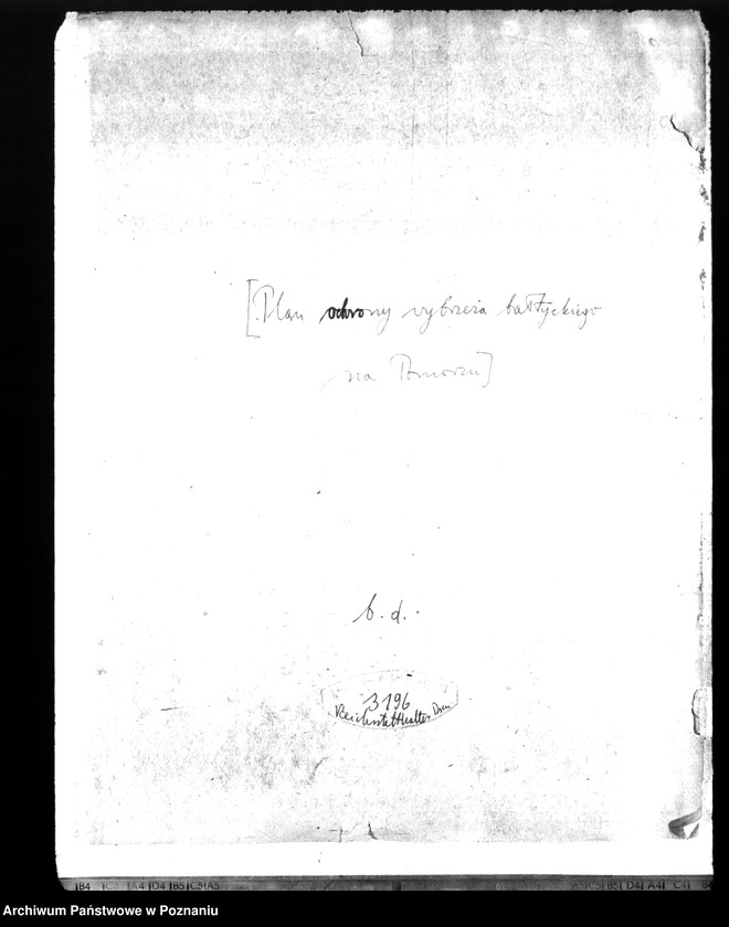 Obraz 4 z jednostki "Plan obrony wybrzeża bałtyckiego na Pomorzu"