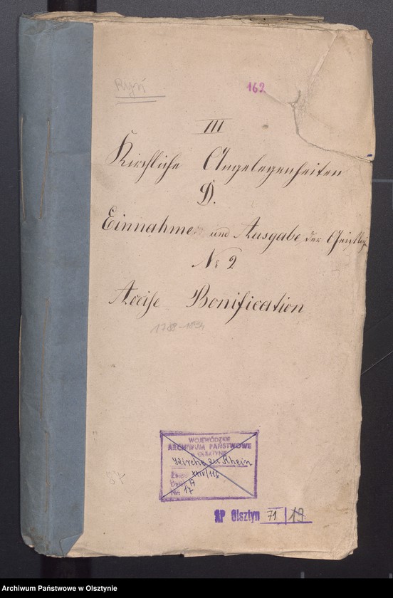 image.from.unit.number "Kirchliche Angelegenheien D. Einnahme und Ausgabe der Geistliche"