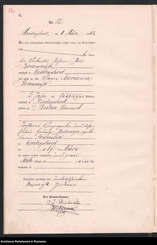 Obraz 15 z jednostki "Sterbe-Haupt-Register"