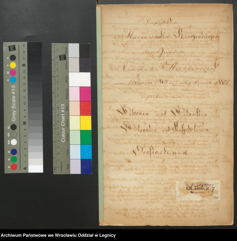 image.from.unit.number "Duplicat der Harpersdorfer Kirchenbücher von der Gemeinde Niederharpersdorf"