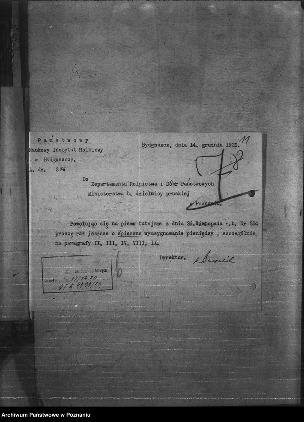 Obraz 15 z jednostki "Budżet - Państw. Naukowego Instytutu Rolniczego w Bydgoszczy rok 1921 - 1922"