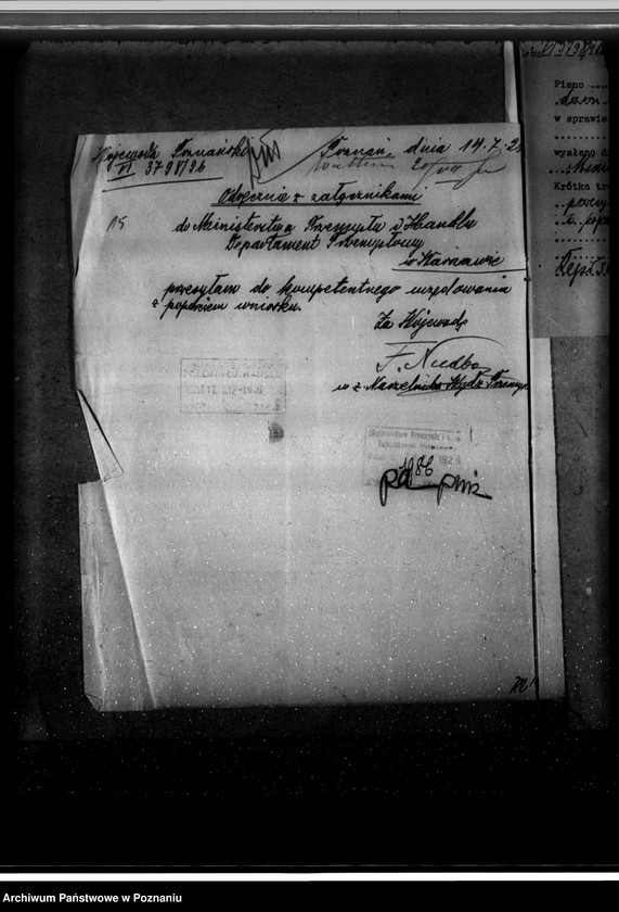 Obraz 20 z jednostki "Fabryka wyrobów mięsnych w Margoninie pow. chodzieski kocioł fabryczny nr 1432, nr woj. 813"