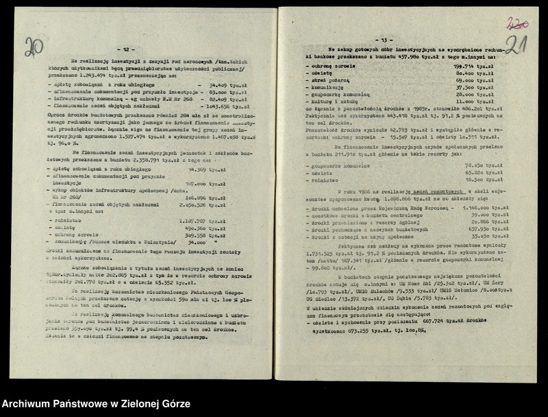 image.from.unit.number "Protokóły z posiedzeń Prezydium Wojewódzkiej Rady Narodowej w Zielonej Górze; Nr 34 - 35"