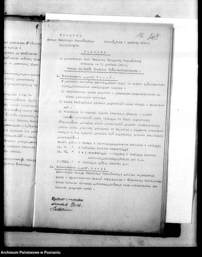 Obraz 20 z jednostki "[Protokoły z posiedzenia Rady Szkolnej Okręgowej Poznańskiej]"