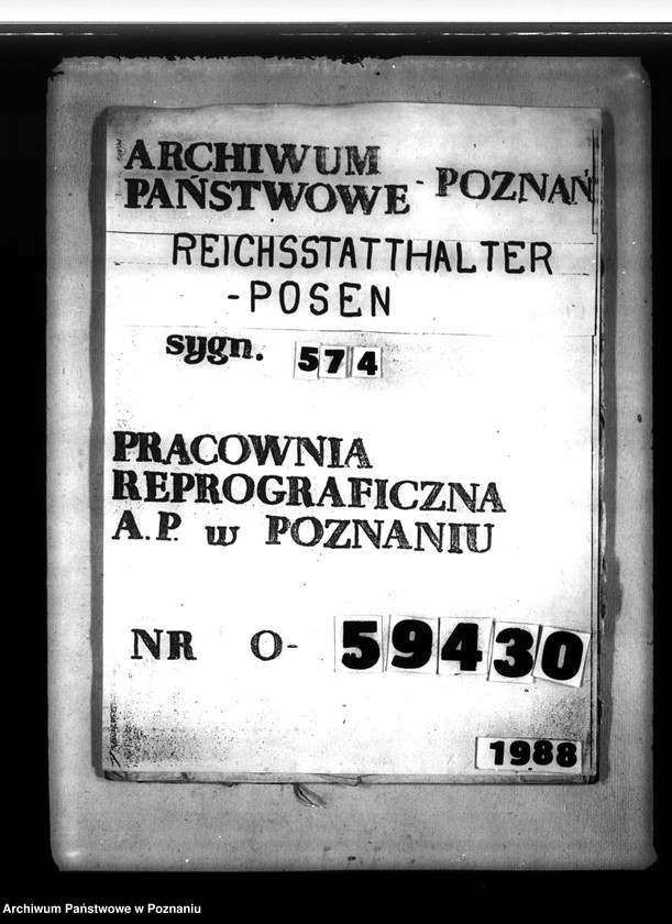 Obraz 1 z jednostki "Wohnungszuweisungen für Deutsche. Verdrängung der Polen."