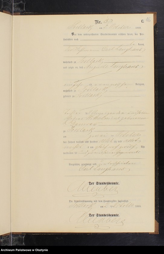 image.from.unit.number "Sterbe-Neben-Register Nr 1 - 19"
