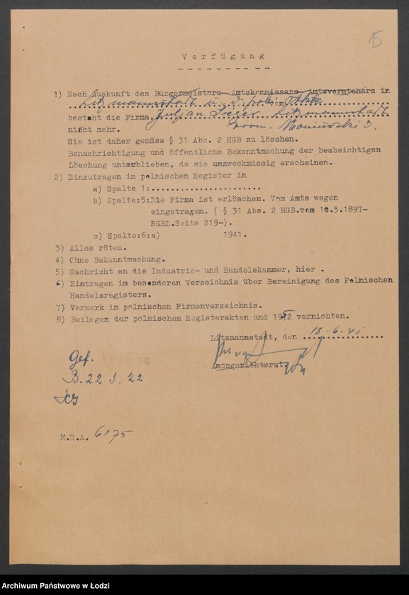 Obraz 17 z jednostki "Moszek Gutman – drobra sprzedaż manufaktury półwełnianej"