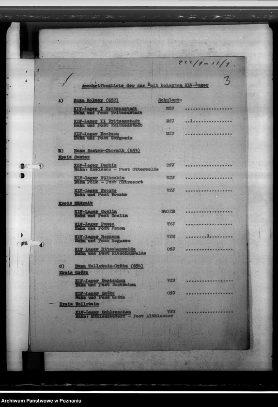 Obraz 7 z jednostki "K L V - Lager. Fortlaufende Liste"