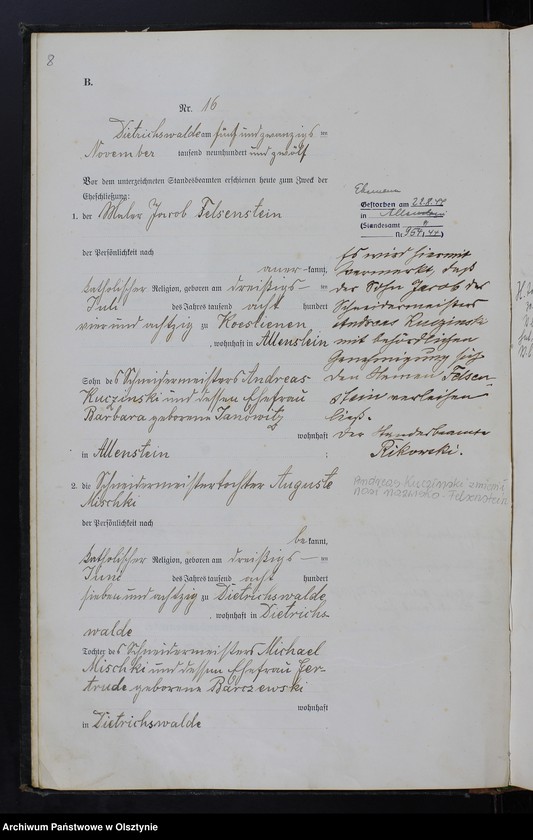 image.from.unit.number "Heiraths-Haupt-Register Nr 9,14,15,16/1912, 1-14/1913, 1-9/1914, 1-4/1916, 1-14/1917, 1-16/1918, 1-20,20-43/1919, 2/1920"