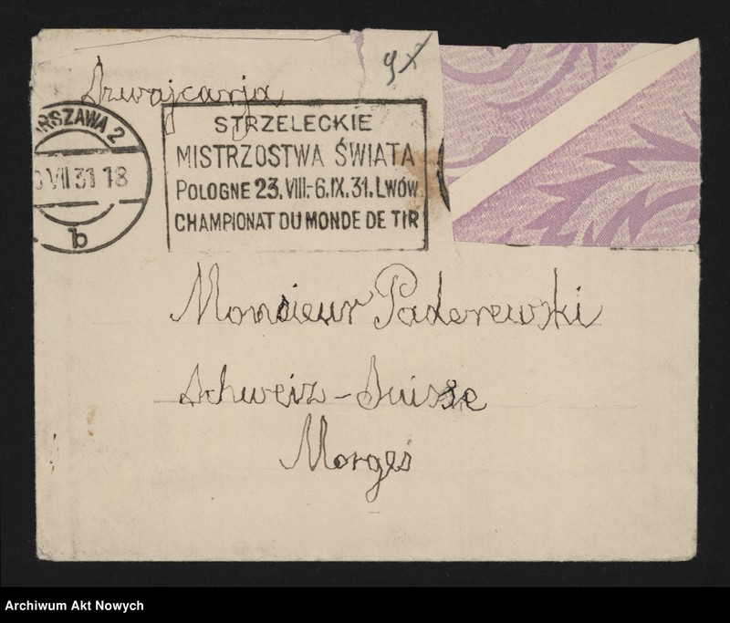 image.from.unit.number "N.N.; Dotyczy roli I. Mościckiego przy odsłonięciu pomnika W. Wilsona, sprawy brzeskiej, prześladowania narodowców; L.1"