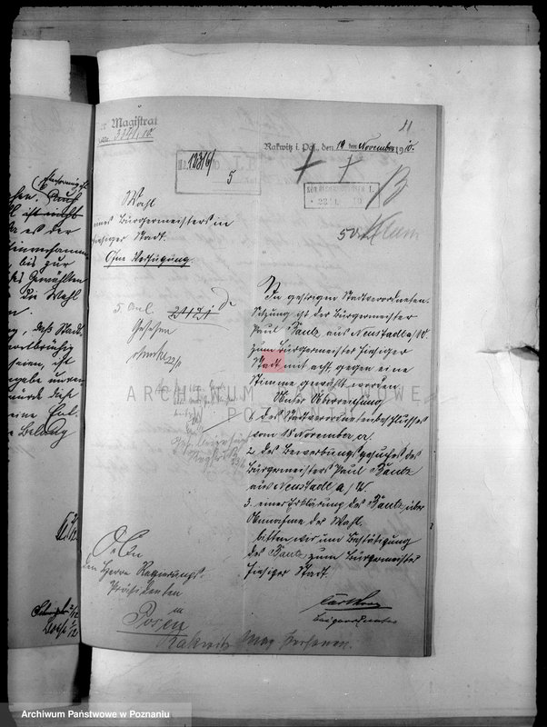 Obraz 15 z jednostki "Die Magistratspersonen der Stadt Rakwitz"