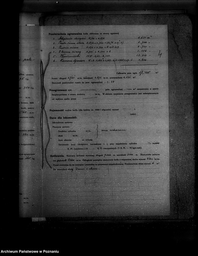 Obraz 8 z jednostki "Fabryka maszyn W. Staszewskiego w Pobiedziskach powiat poznański nr porządkowy kotła 66"