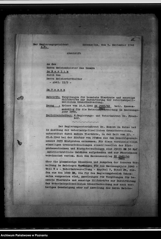 Obraz 6 z jednostki "Veterinär - polizeiliche Grenzüberwachung"