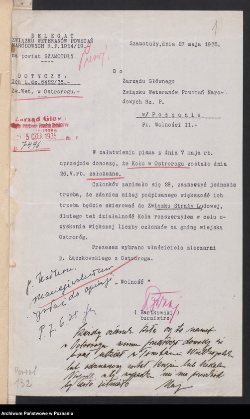 Obraz 4 z jednostki "Szamotuły - akta delegata powiatowego."