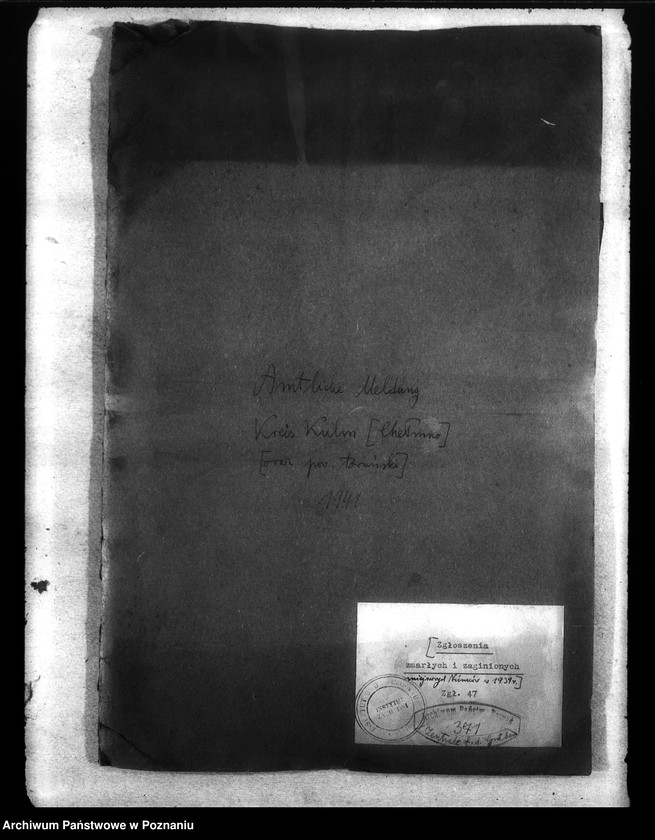 Obraz 4 z jednostki "Amtliche Meldungen Kreis Kulm (Cełmno oraz powiat toruński)"