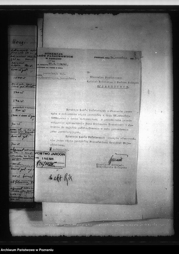 Obraz 12 z jednostki "Parcelacja majątku Czermin"