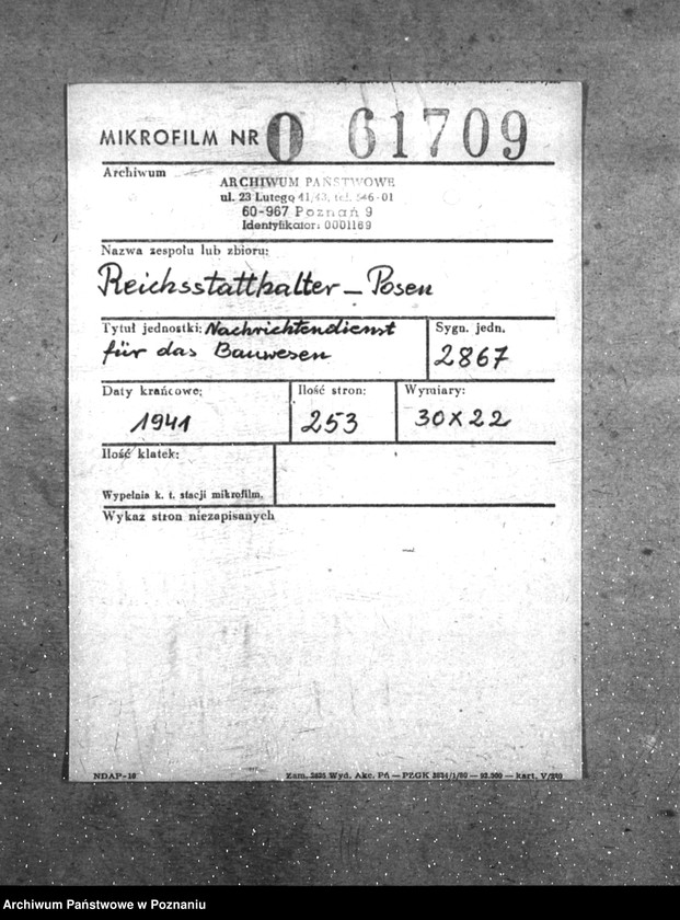 Obraz 2 z jednostki "Nachrichtendienst für das Bauwesen"