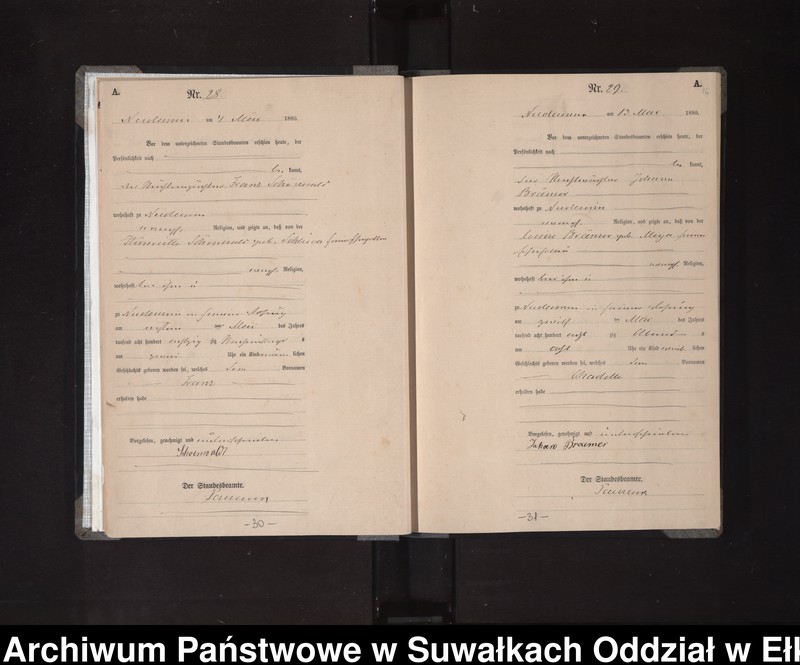 image.from.unit.number "[Geburts-Haupt-Register des Königlich Preussischen Standes-Amtes der Stadt Nikolaiken Kreis Sensburg]"