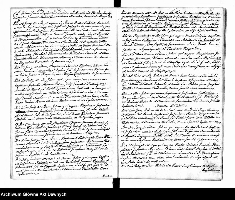 image.from.unit.number "Parafia: Żydaczów. Dekanat: Stryj. Księga metrykalna chrztów dla całej parafii."