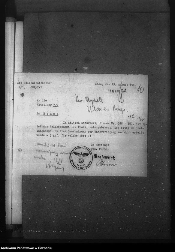 Obraz 14 z jednostki "Inanspruchnahme der Gebäude Felix- Dahn- Platz 13 - 15"