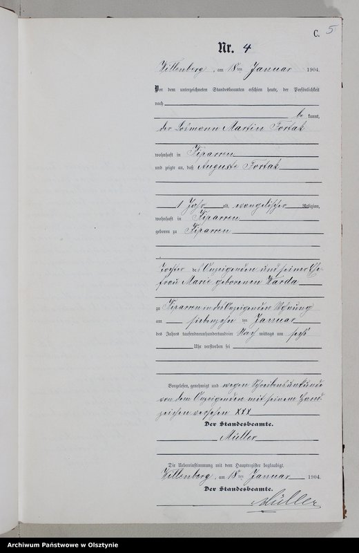 image.from.unit.number "Sterbe-Neben-Register Nr 1 - 156"