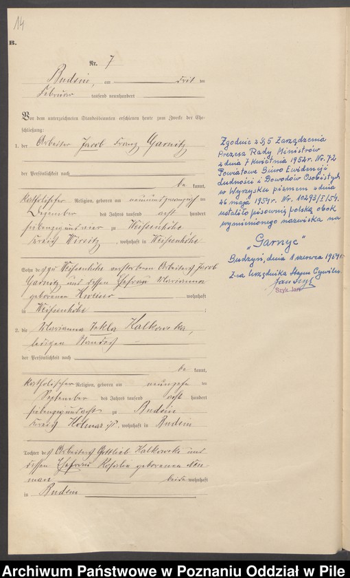 image.from.unit.number "Księga małżeństw"