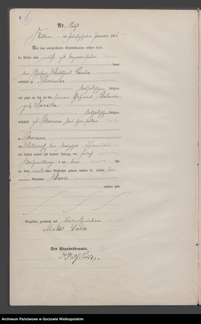Obraz 9 z jednostki "Geburts Register"