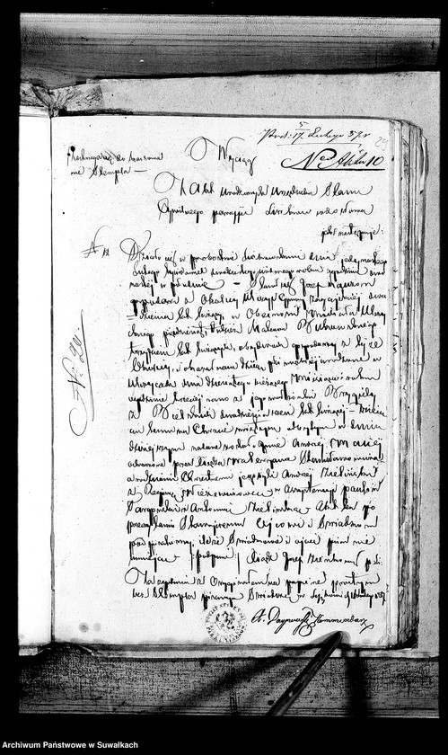 image.from.unit.number "Dowody do Akt Ślubnych Urzędnika Stanu Cywilnego Parafii Lejpunskiej za rok 1857"