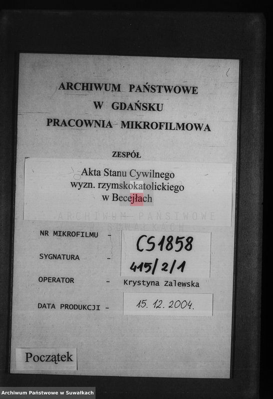 image.from.unit.number "[Aneksy do akt stanu cywilnego wyznania rzymsko-katolickiego w Becejłach- 1909 r.]"