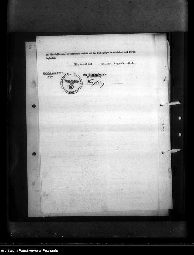 Obraz 11 z jednostki "Kreis Kosten (Kościan). Wykaz miejscowych Niemców, którzy zginęli w 1939 roku"