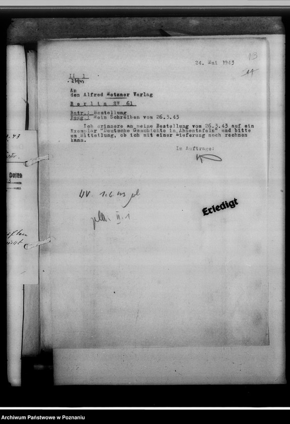 Obraz 17 z jednostki "Bücherei-Beschaffung, M - Z"