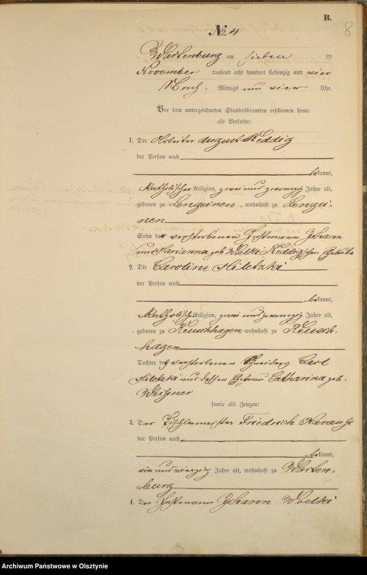 image.from.unit.number "Haupt-Heirats-Register Nr 1 - 13"