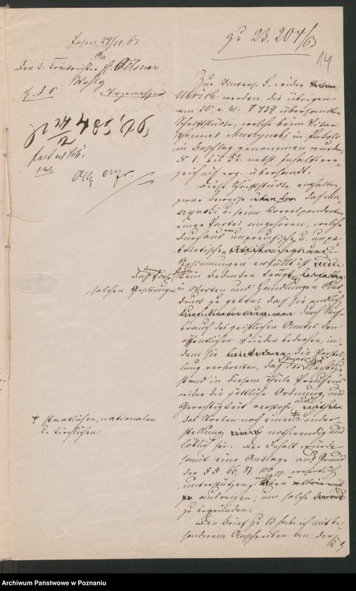 Obraz 18 z jednostki "A. betr. Thomas Muszyński, Vikar in Pakosch"