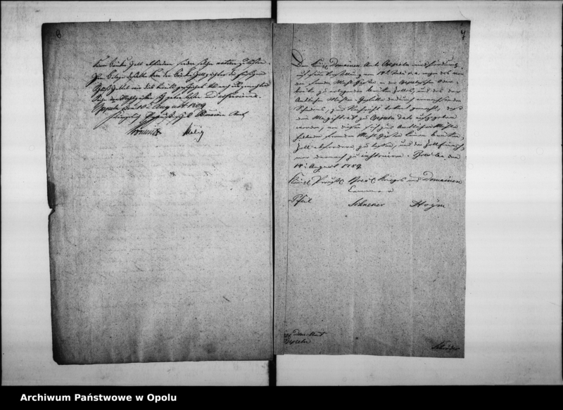 Obraz 8 z jednostki "Acta des Magistrats zu Oppeln wegen Entrichtung der Brückenzoll-Geffälle von dem fremden Mahl-Gässten, so zu den hiesigen Domain-Amts Mühlen fahren."