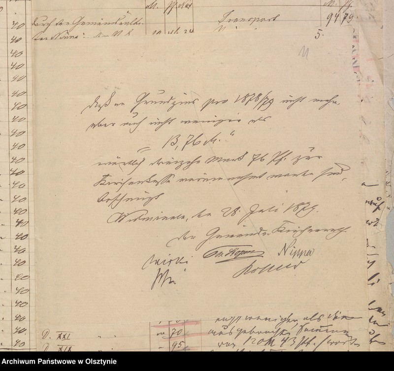 image.from.unit.number "Beläge zur Rechnung der Kirchenkassen zu Widminnen"