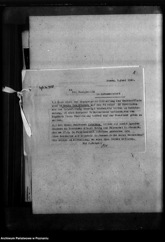 Obraz 5 z jednostki "Gräber in Petrikau (Piotrków Trybunalski)"