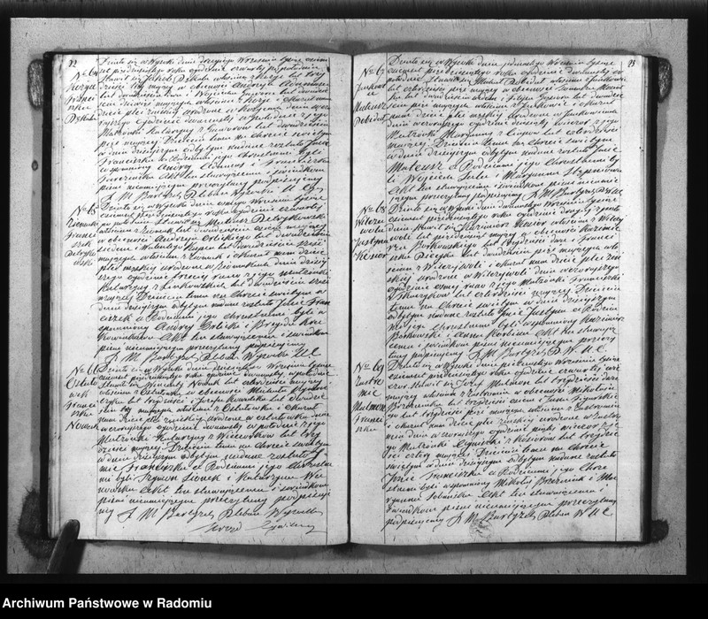 image.from.unit.number "Duplikat akt Religijno - Cywilnych Urodzonych, Zaszlubionych i Zmarłych Parafii Wysoka spisanych za rok 1850"