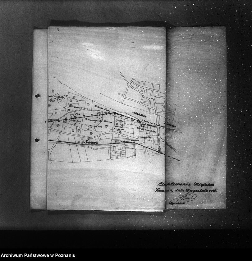 Obraz 18 z jednostki "Podanie o zatwierdzenie planu linii elektrycznej o wysokim napięciu z Mosiny do Śremu Elektrownia Miejska w Poznaniu"