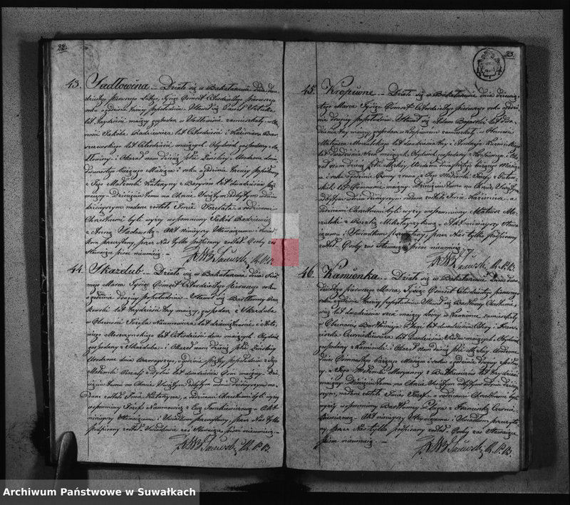 image.from.unit.number "Księga Duplikat z Roku 1841 Parafij Bakałarzewskiey przeznaczona do Archiwum Hipotecznego"