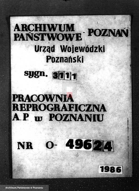 Obraz 1 z jednostki "Majątek Podobowice w powiecie żnińskim nabycie nieruchomości w trybie art.. 8 ustawy o wykonaniu reformy rolnej"