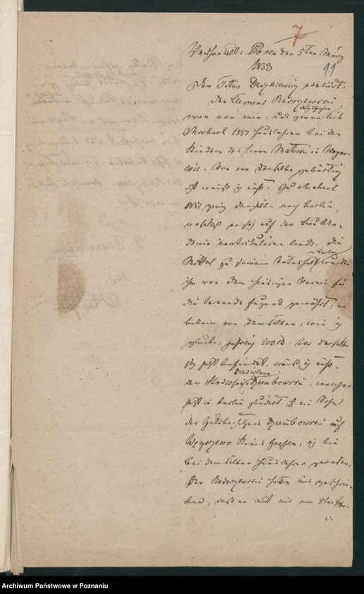 Obraz 16 z jednostki "A. betr. Klemens von Radoszewski"