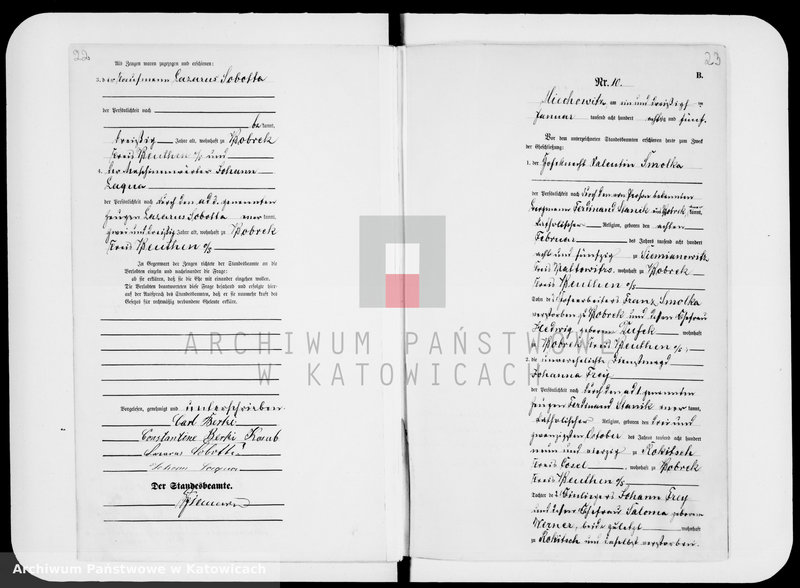 image.from.unit.number "Księga małżeństw za rok 1885 [nr 1 - 88]"