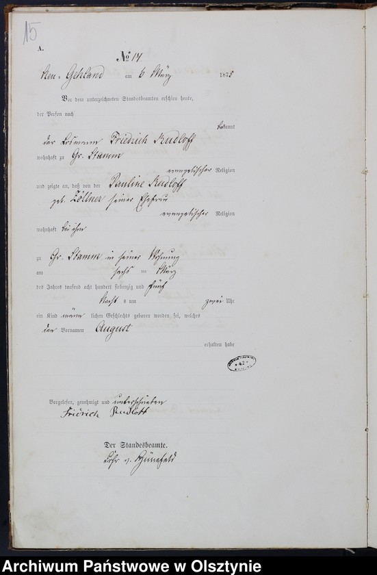 image.from.unit.number "Haupt-Geburts-Register Nr 1 - 98"