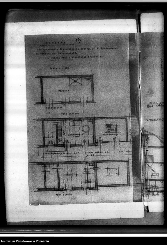 Obraz 18 z jednostki "Zatwierdzenie zakładu przemysłowego /śrutownika/ J. Schultza we Wrześni"